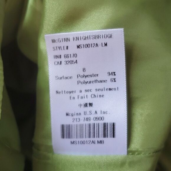 McGinn Knightsbridge strapless satin print cocktail dress with pockets size 8 - Picture 8 of 8